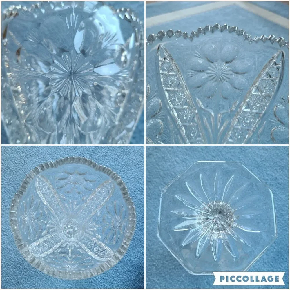 Heavy Imperial Glass Ohio Cosmos Clear Collection 12